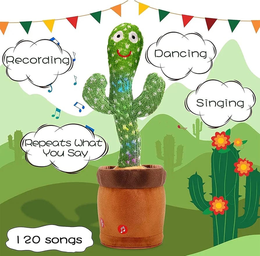 Dancing Cactus Toys For Kids Rechargeable. - Ashiyna Shopping Mall